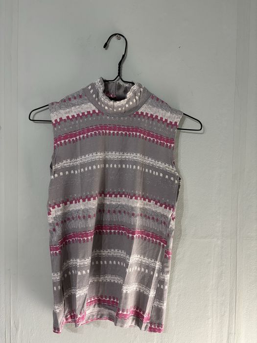 Цветен летен потник поло, като нов от 100% памук