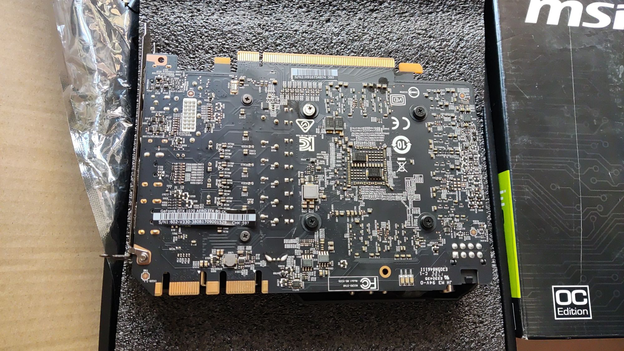 MSI 1070 AERO ITX 8Gb, 256bit Гаранция