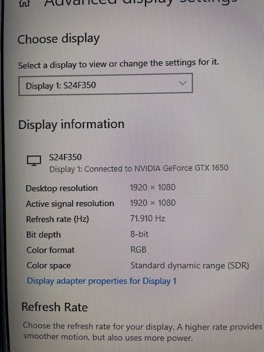 Монитор - Samsung S24F354 - 24 inch - 72 HZ