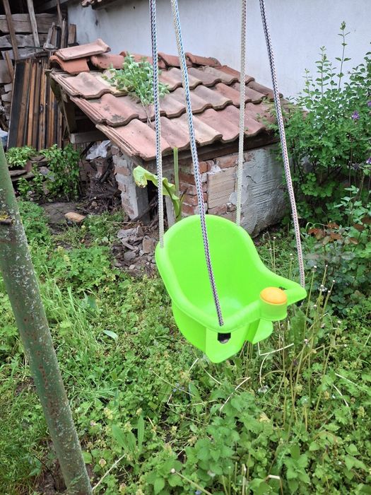 Детска люлка зелена