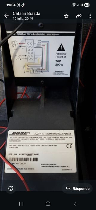 Boxe pro Bose 302 A