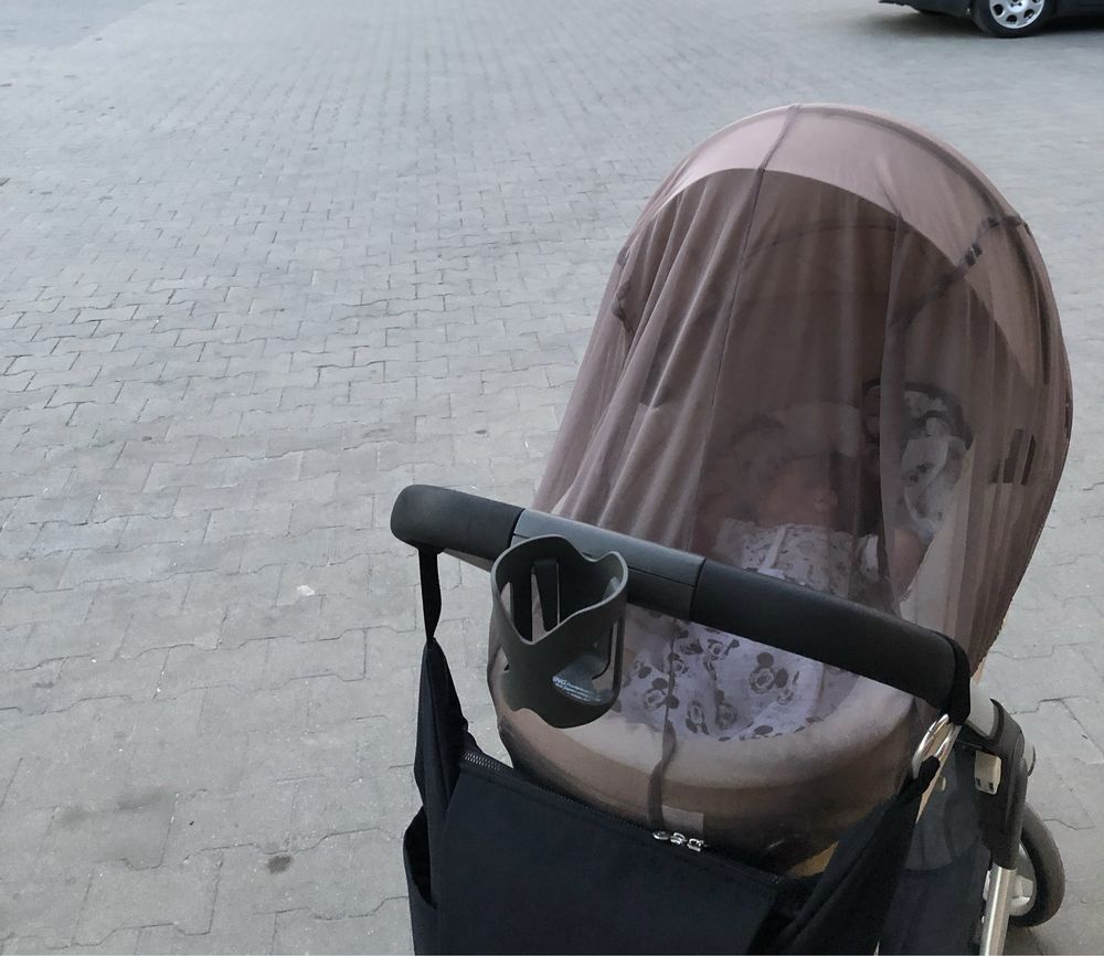 Бебешка комбинирана количка Stokke Crusi Beige с всички аксесоари