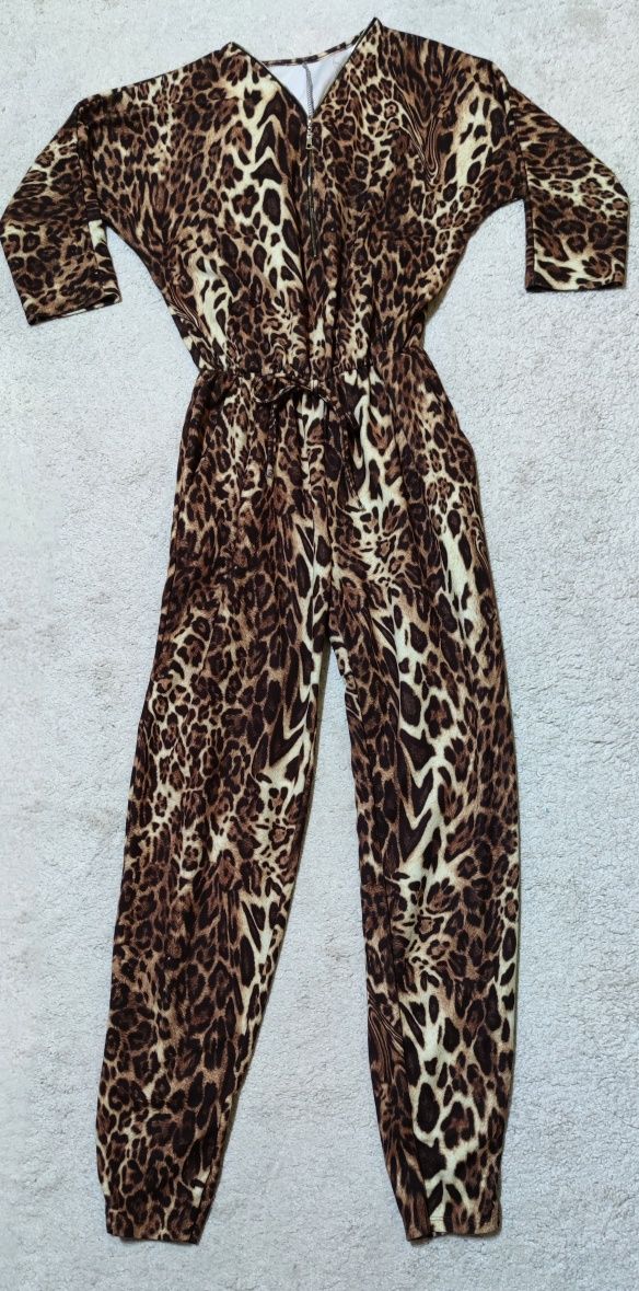 Salopeta/Costum animal print (leopard),masura S-M