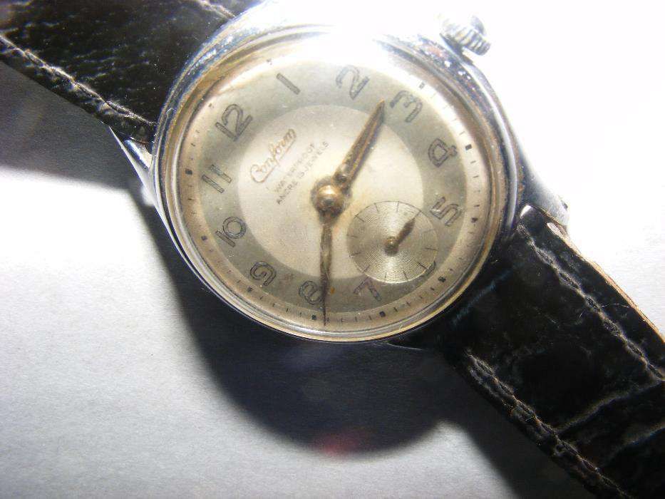 ceas de mana vintage de colectie,marca CONFORM Water proof Ancre 15 je
