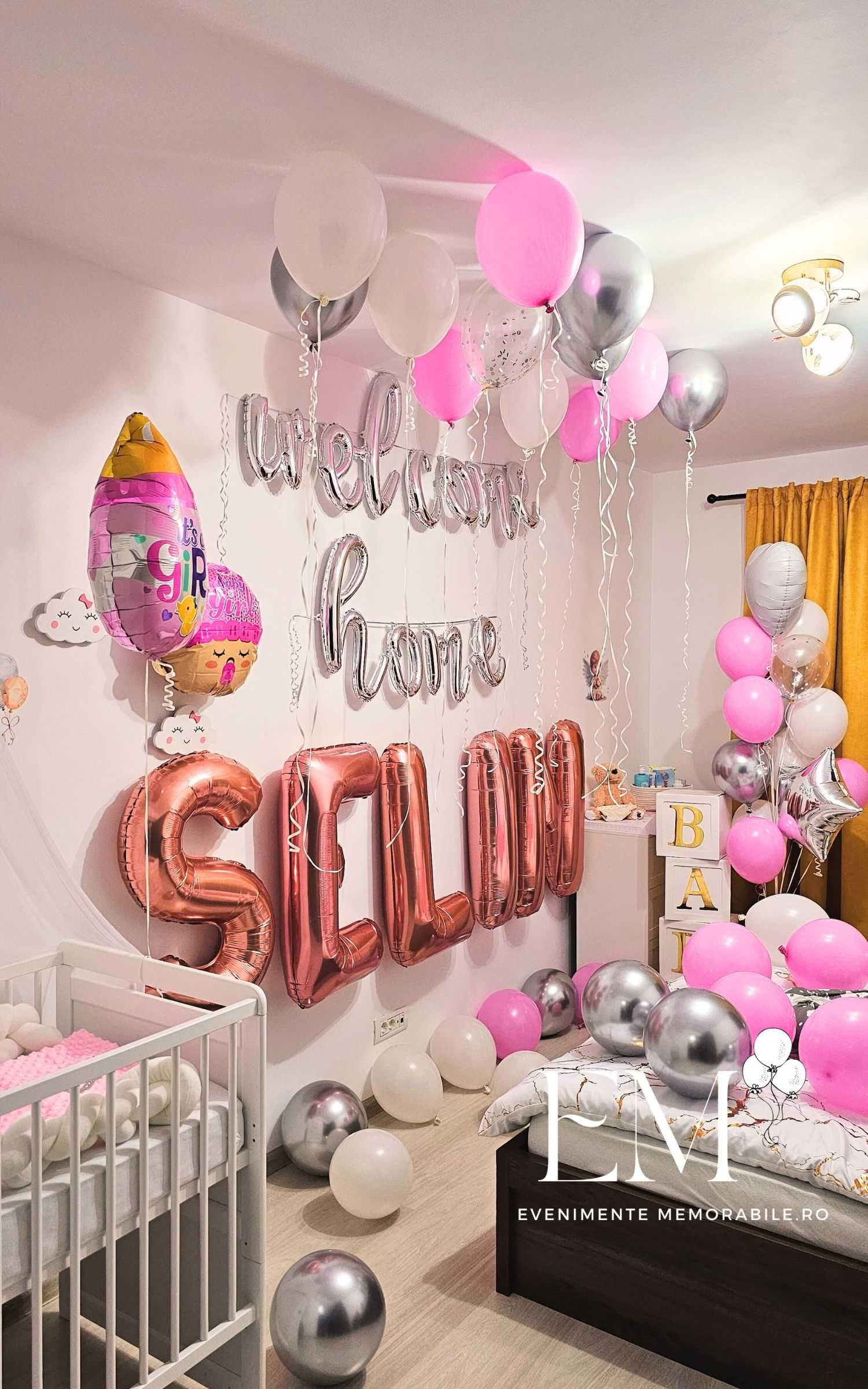 Decor Baloane Camera Nou Nascut Bebelus /Baby Shower / Gender Reveal