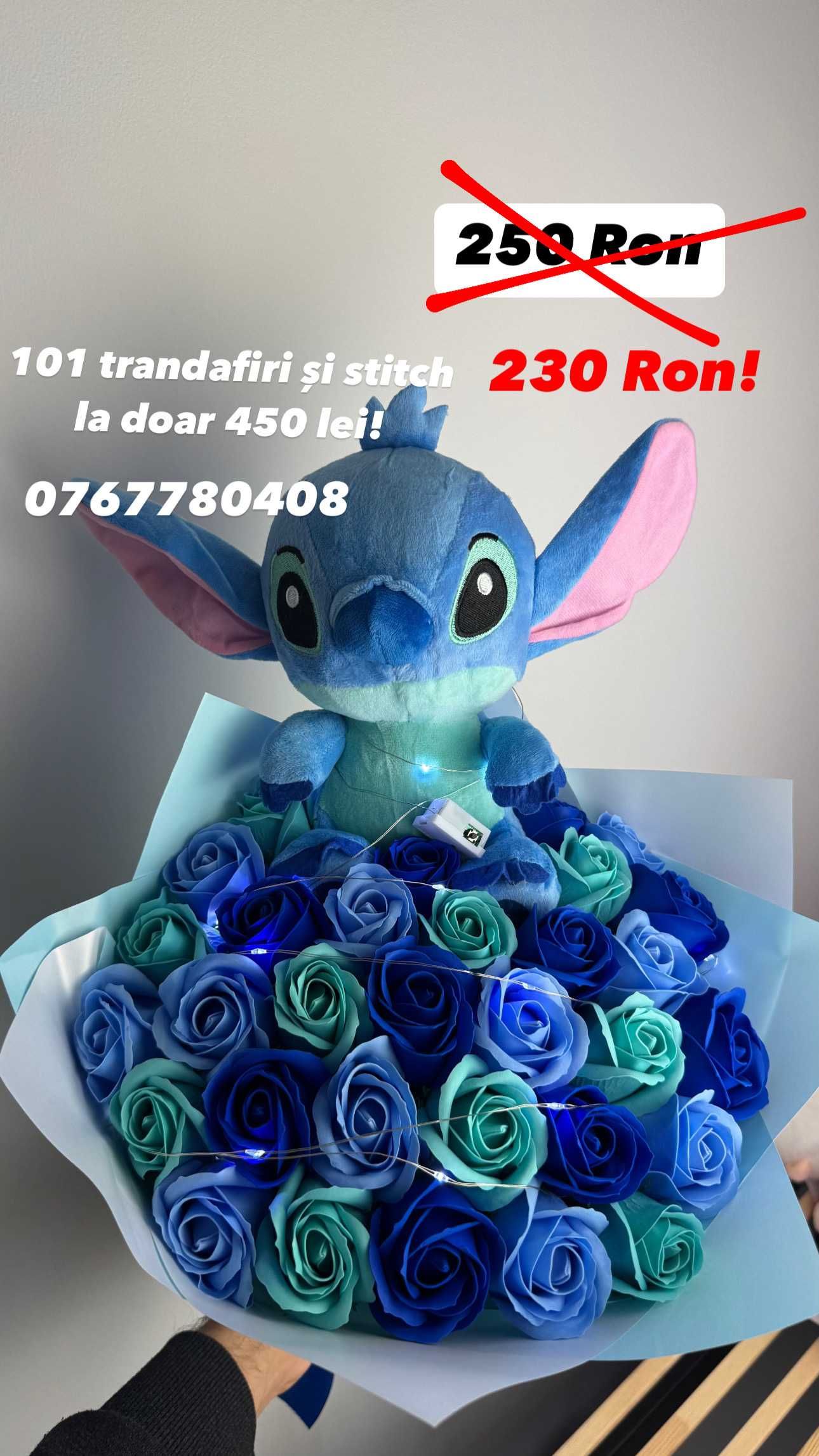 Buchet de flori cu stitch