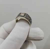 Серебряное кольцо с казахским орнаментом