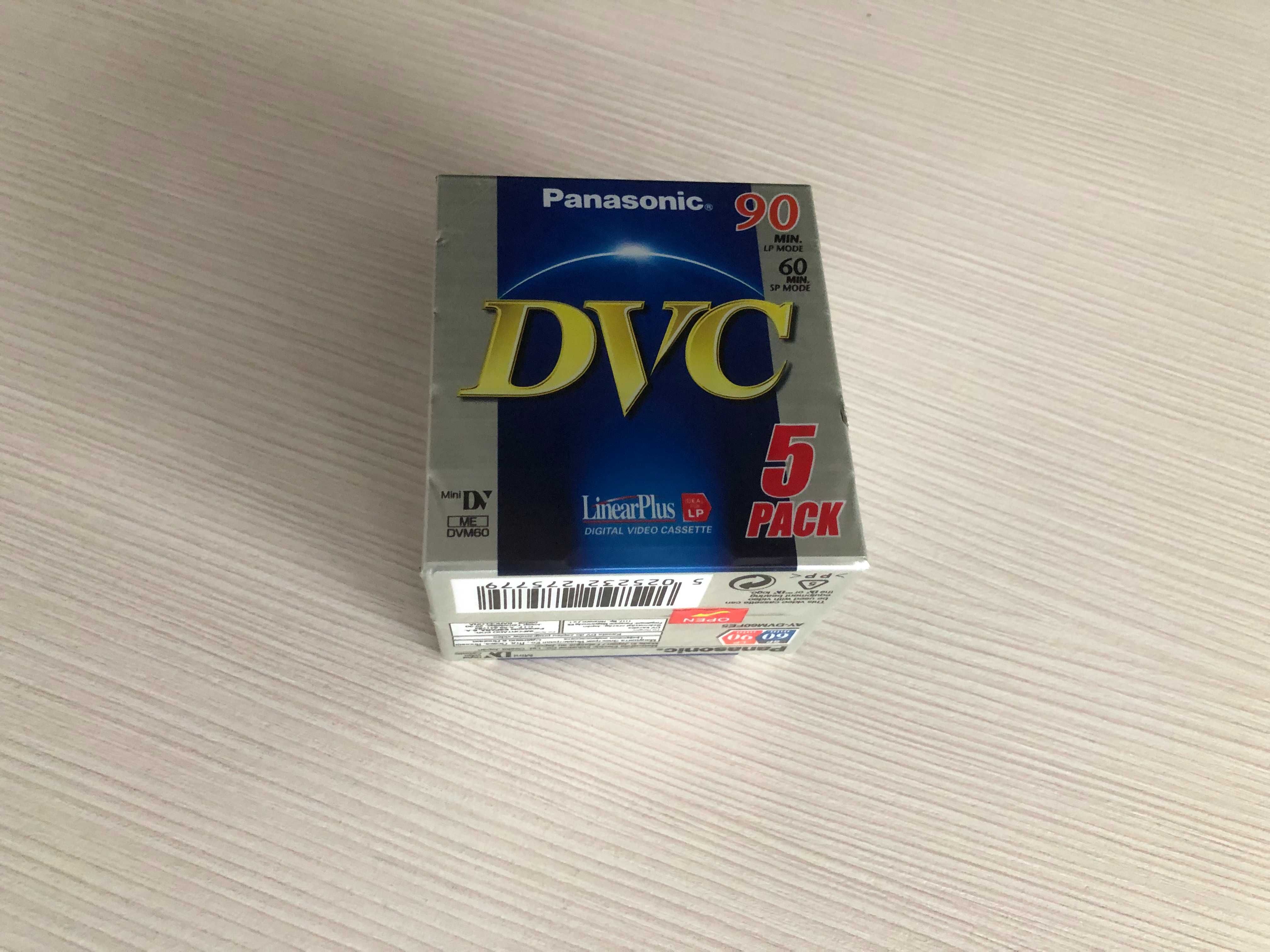 Panasonic, DVC ( 5 buc. ) casete video sigilate, made in japan.