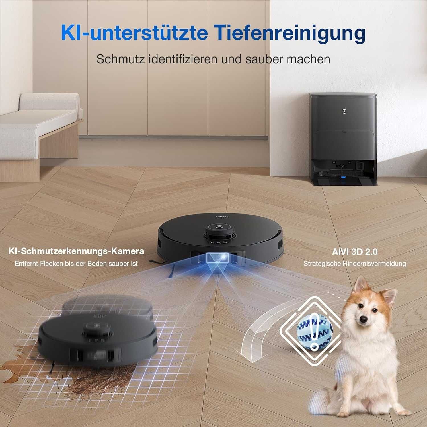 Прахосмукачка робот Ecovacs Deebot T30S Pro TrueDetect ZeroTangle