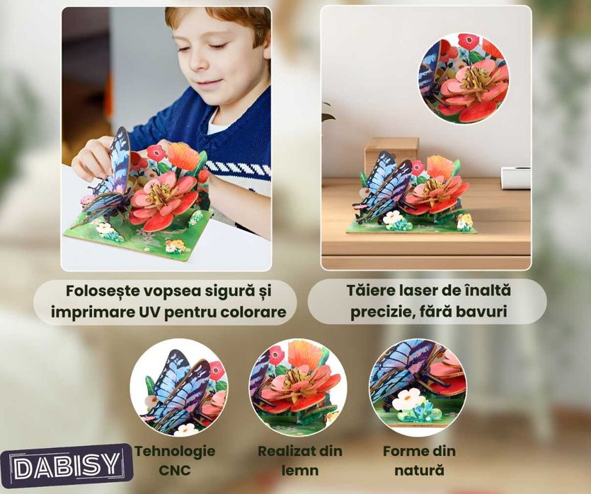 НОВО! Налични Нови Дървени 3D пъзел в 4 модела