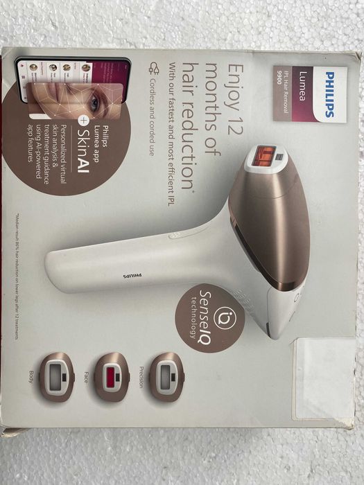 Epilator IPL Philips Lumea Seria 9900 BRI973/00, Senzor Smartskin