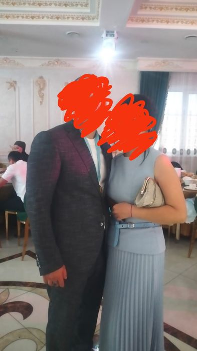 Продам двойку голубого цвета 44р