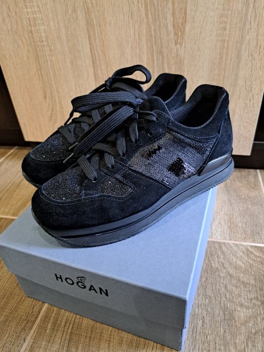 Обувки Hogan черни