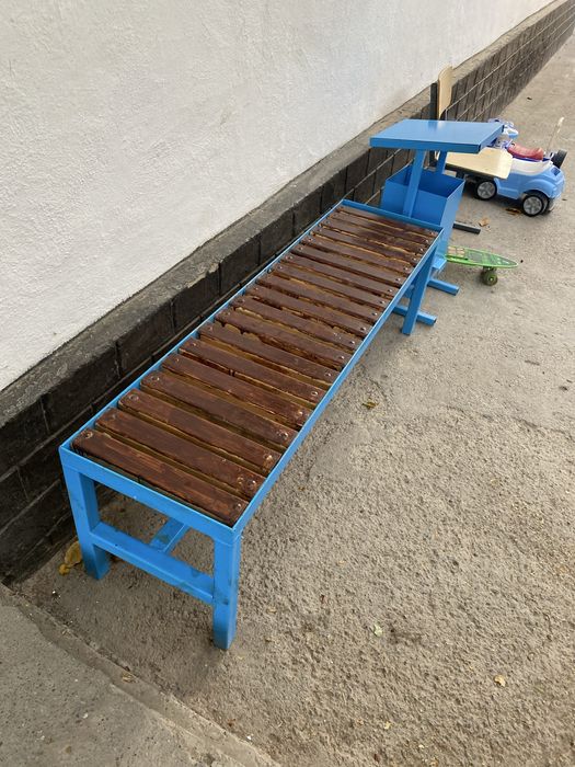 Урно и скамейка