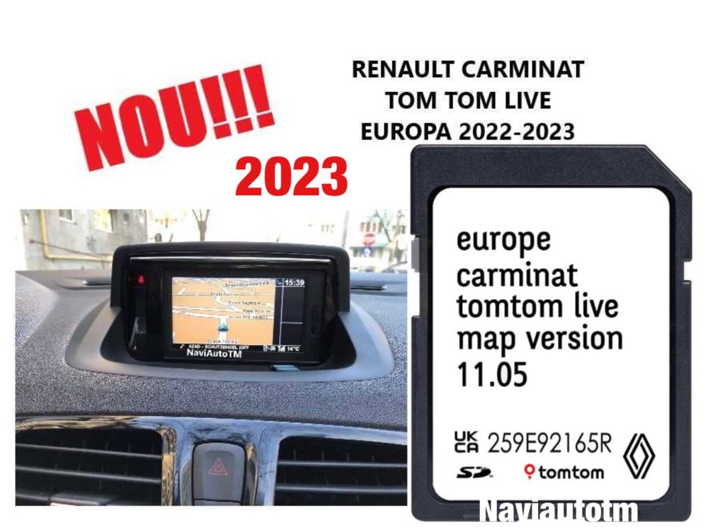 RENAULT card navigatie Original Clio Scenic Koleos 2023 Fab 2009-2015
