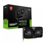 Placa video MSI GeForce RTX 4060 VENTUS 2X BLACK OC 8GB GDDR6 128-bit