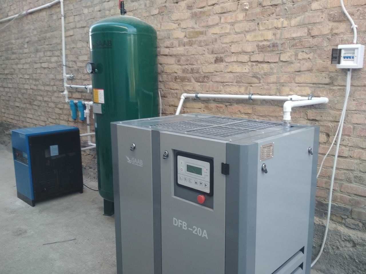 Винтовой воздушный компресор invertorlik vintovoy kompresor 11bar 15kw