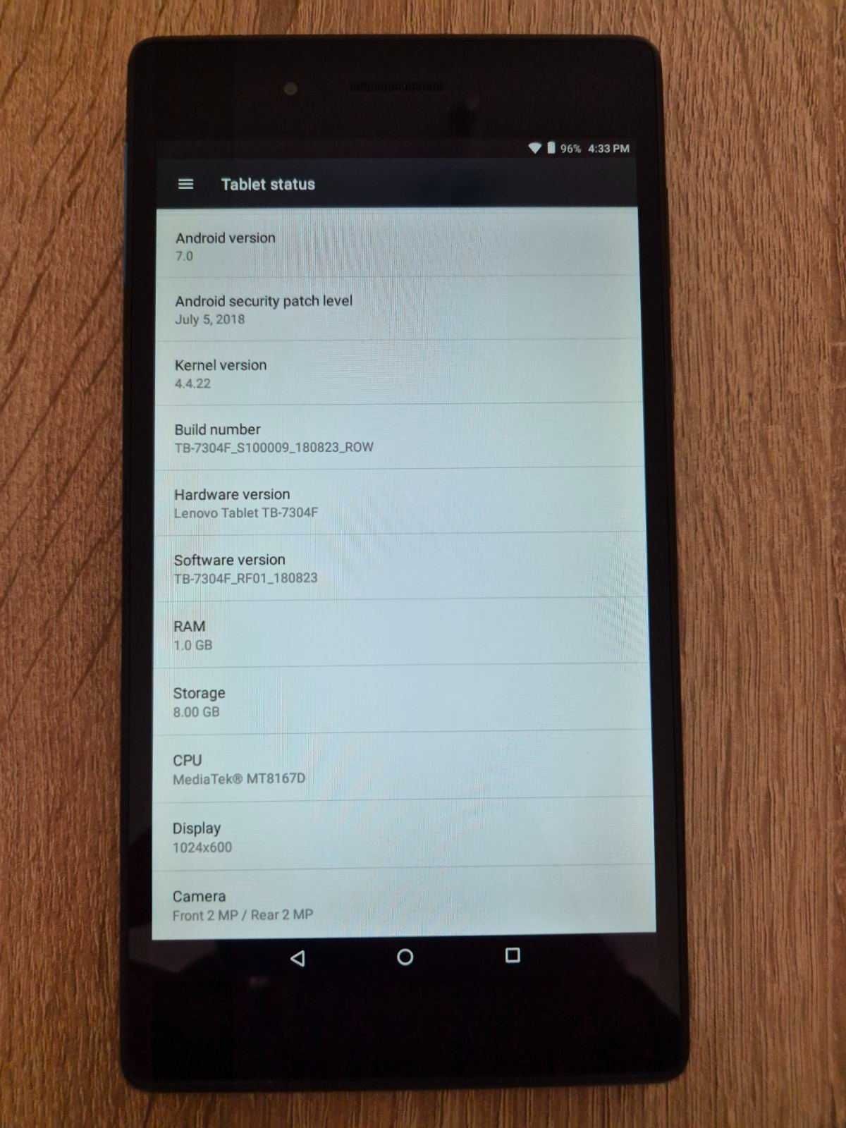 Таблет Lenovo TAB 7 Essential (TB-7304F) + калъф + кабел