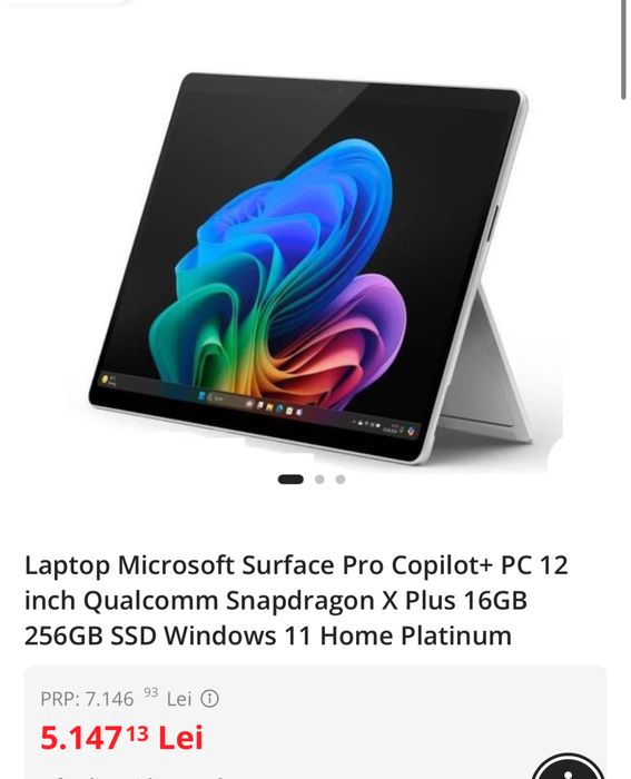 Microsoft Surface Pro 2-in-1 Laptop/Tablet (2025), Sigilat, OCAZIE