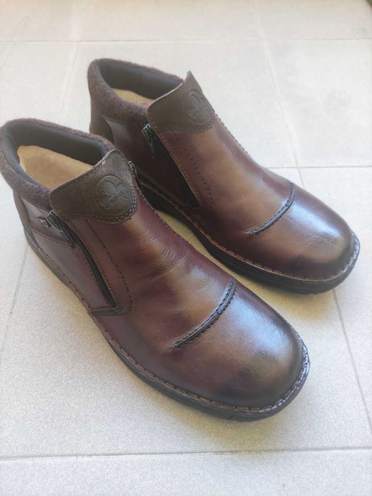 Ghete barbati Rieker piele naturala, impermeabil, imblanite, 44 NOI