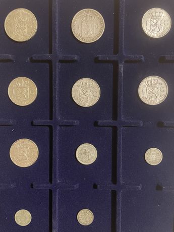 Lot de 11 monede de argint Olanda 1848/1965