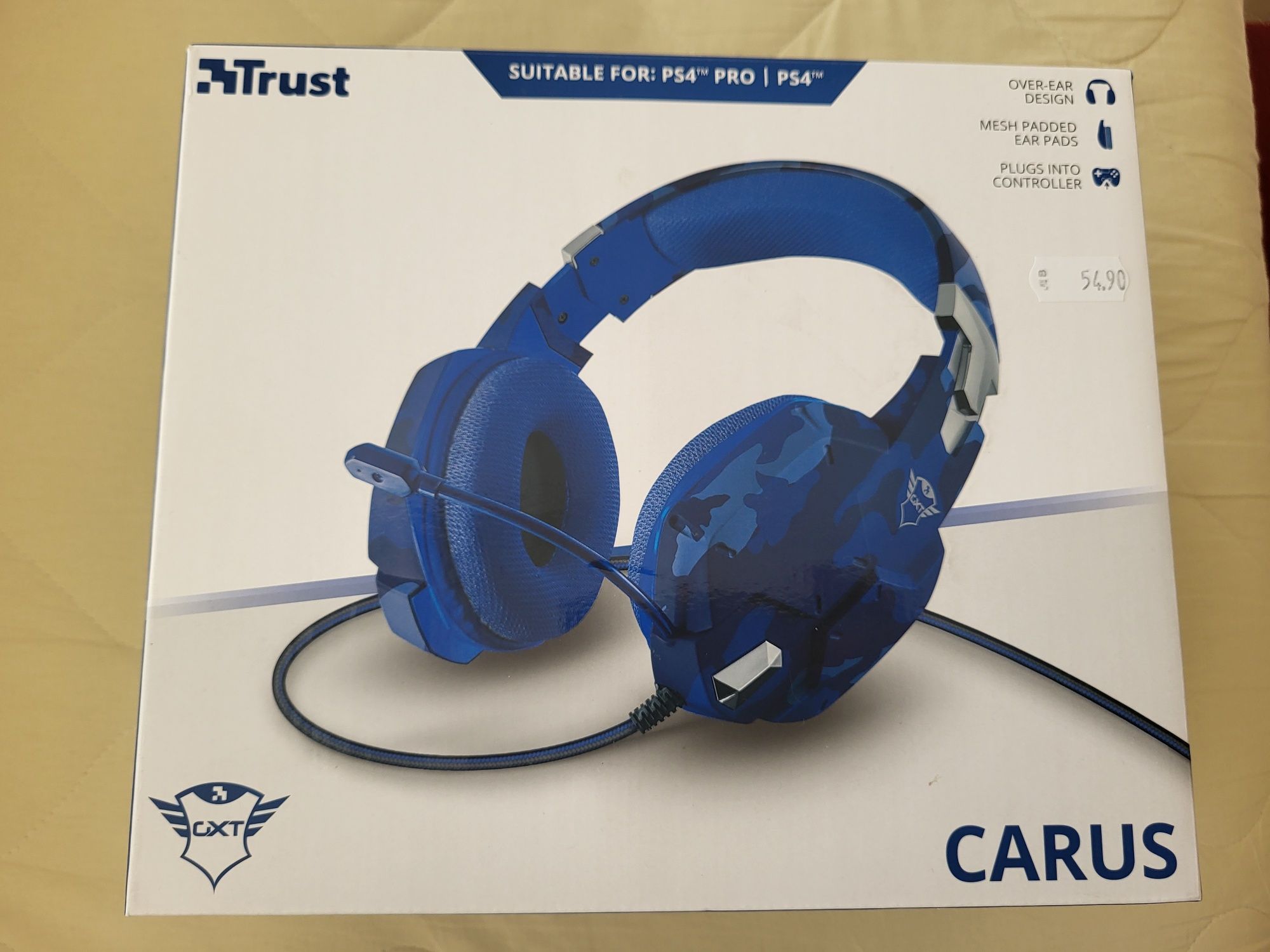 Слушалки с микрофон Trust GXT322B CARUS, Подложка за мишка RAZER SPHEX