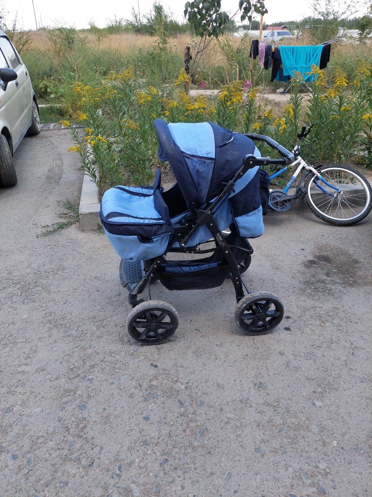 Зимняя коляска для детей с комплектом
