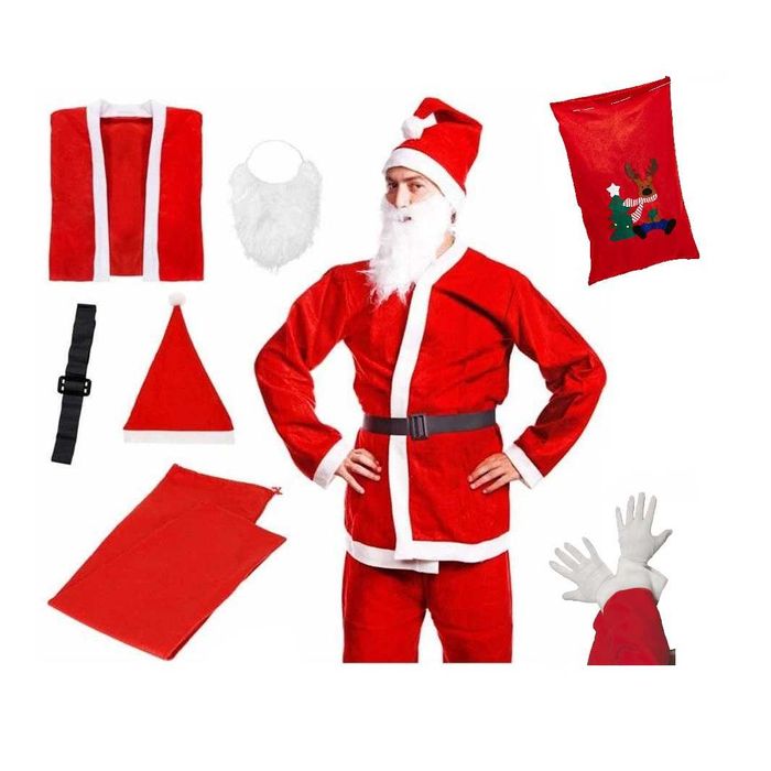 Costum Moș Crăciun Complet: Magia Sărbătorilor în 7 Piese!