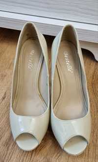 Pantofi nude dama, marimea 38, cu platforma