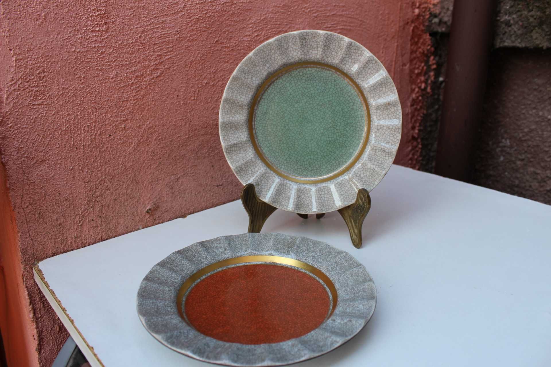 Set 2 farfurii de colectie ROYAL COPENHAGEN, Thokild Olsen, ART DECO
