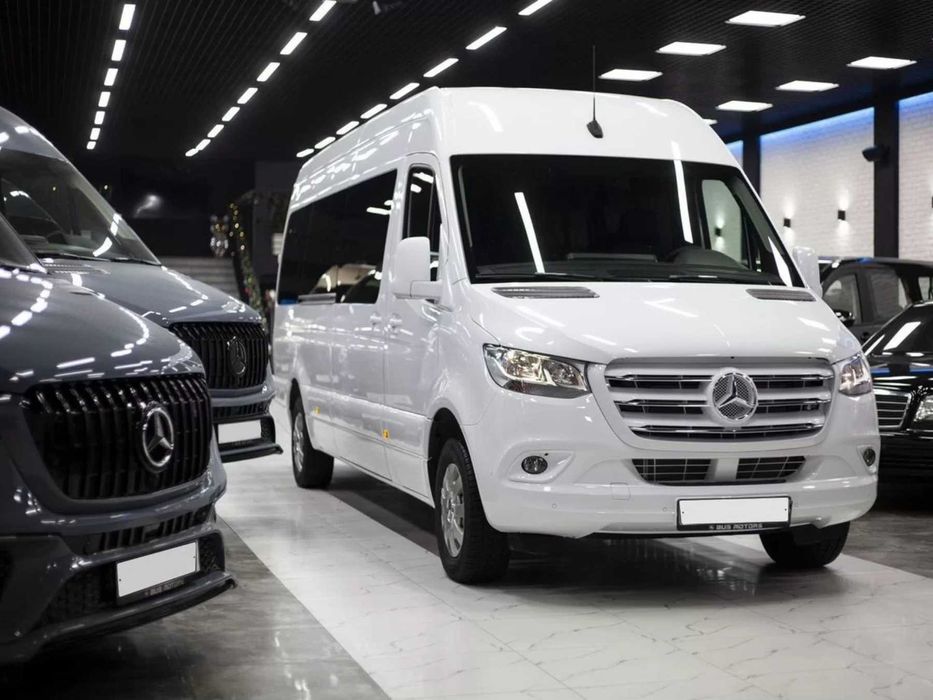 Tashvishsiz sayohat O‘zbekiston bo‘ylab Mercedes Sprinter xizmati 24/7