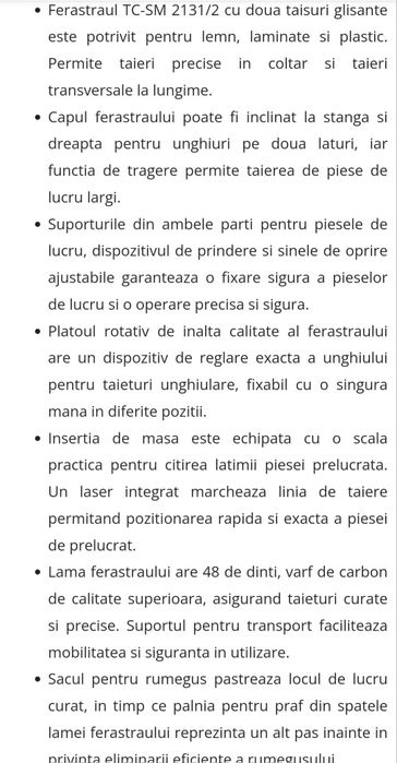 Circular TC-SM 2131/1 nou în cutie