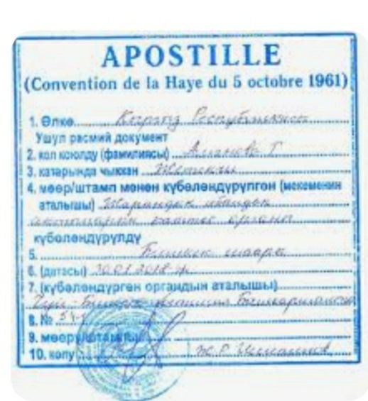 Perevod apostil legalizatsiya notarial tasdiqlash