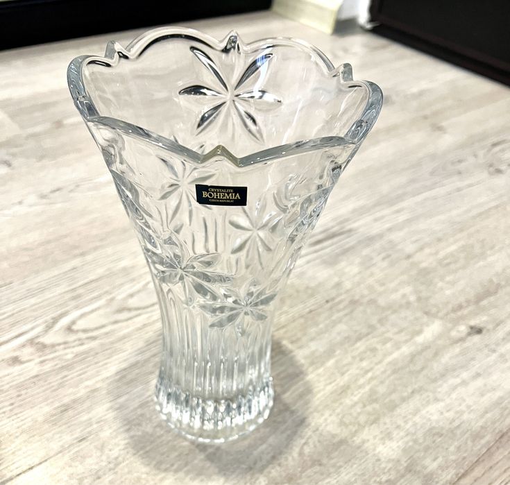 Vaza de cristal Bohemia