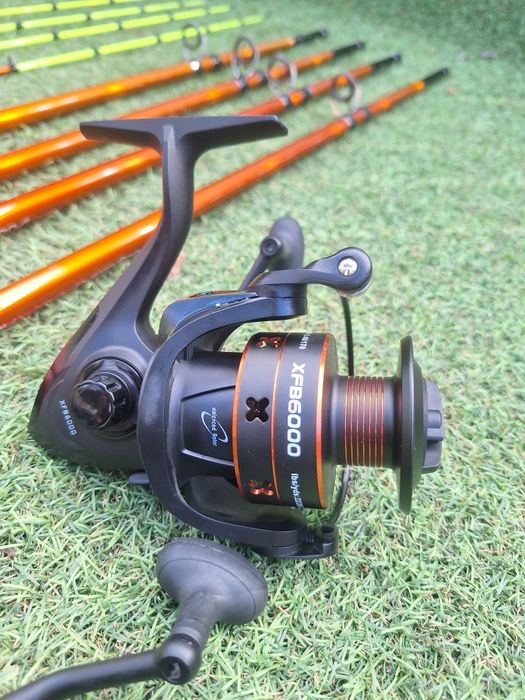 SET 4 Lansete Feeder 3.0m PRO FL Aqua River 280 gr + 4 Pro Fl XFB 6000