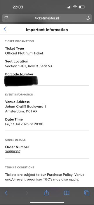 Bilete The Weekend Amsterdam - 17 iulie 2026