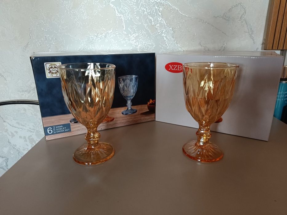 Фужеры стеклянные