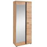 dulap pentru hol sonos, pal/sticla, natur, 80 x 203 x 40 cm