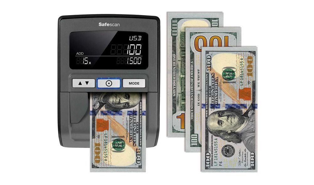 Нов Детектор за фалшиви EURO/USD/ЛВ банкноти/брояч Safescan 185-s