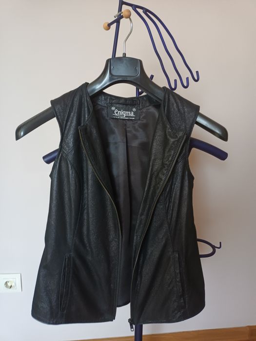 Дамски елек-естествена кожа