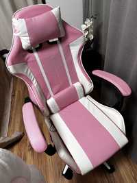 кресло игровое розовое