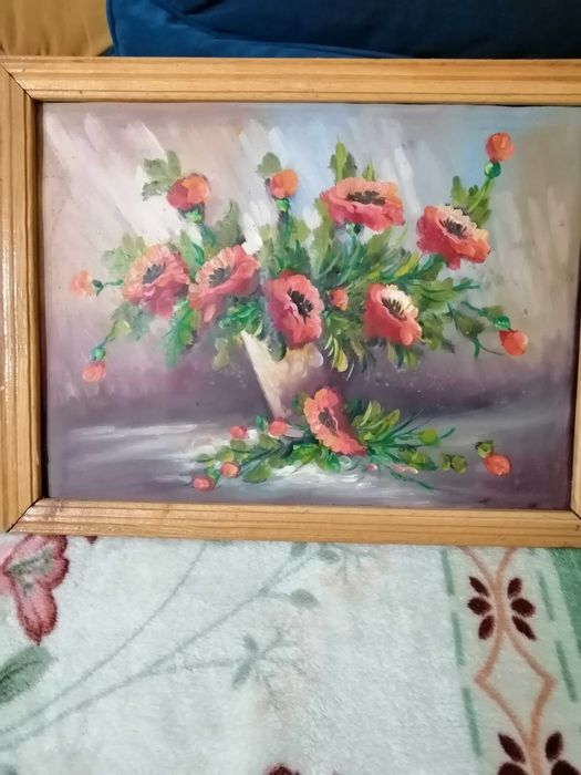 Tablou vechi pictura  Maci