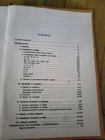 Dictionar ortografic, ortoepic si morfologic