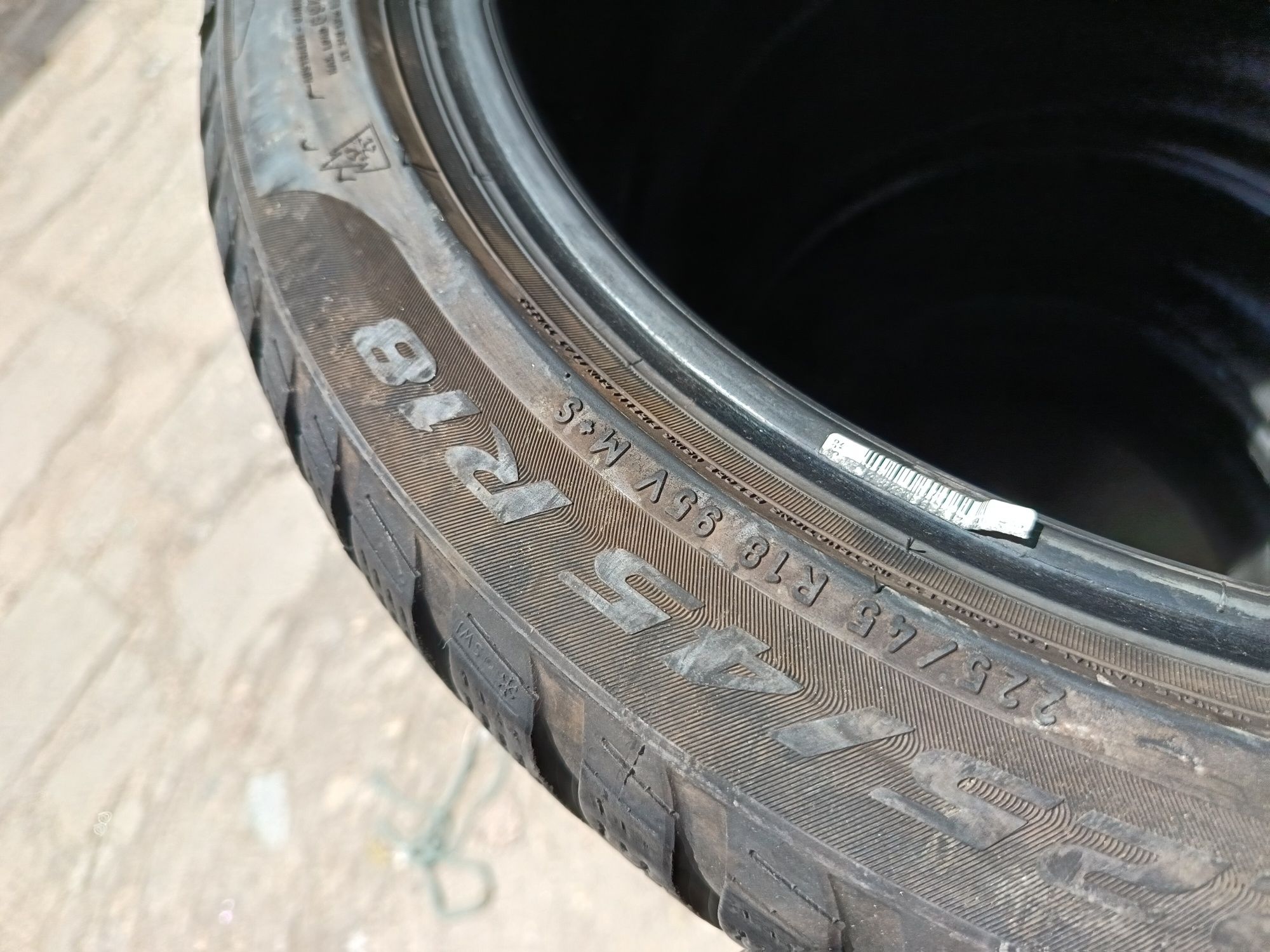 Anvelope MS 225 45 18 pirelli runflat 2022 6.3-6.5mm