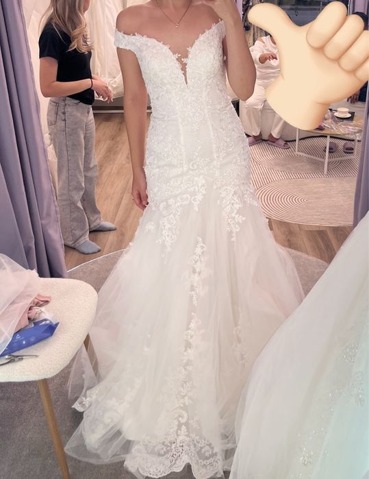 свадебное платье рыбка