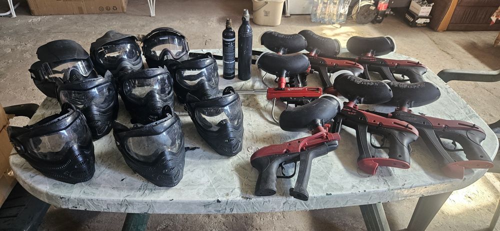 Set pistoale Paintball+ casti