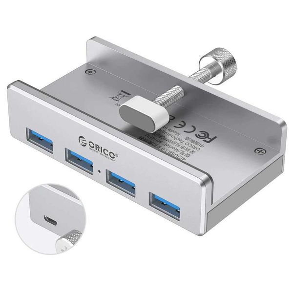 Orico хъб USB 3.0 HUB Clip Type 4 port +  power input MH4PU-P-SV-BP