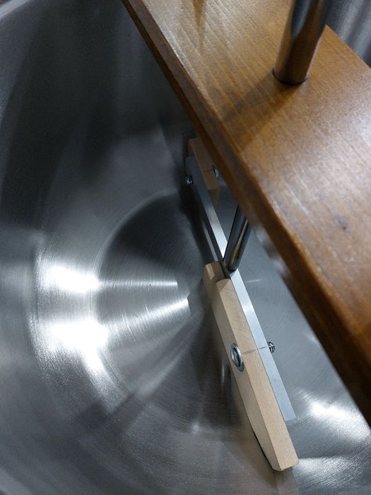 Oala de inox cu amestecător automat pentru gemuri zacusca bulion ketch