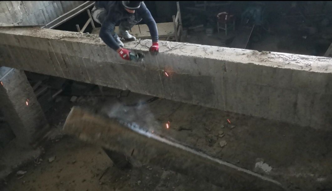 Tăiat beton spart beton, santuri electrice