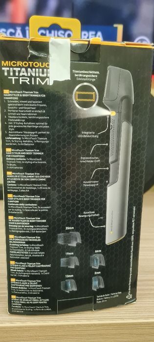 Masina  de tuns  pe baterii acumulatori Microtouch Titanium Trim Mașin